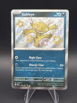 Sableye 184/091 SV: Paldean Fates Holo Pokemon TCG - Image 1