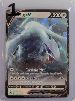 Lugia V 138/195 Pokemon Swsh12: Sword & Shield - Silver Tempest Holo NM (1 of 2) - Image 3