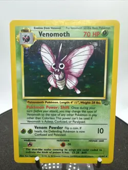 Pokemon TCG Venomoth Jungle 13/64 Holo Unlimited Holo Rare - Image 2