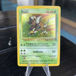 Pokemon TCG Pinsir Jungle 9/64 Holo Rare English 1999 WOTC Unlimited NM/LP - Image 1