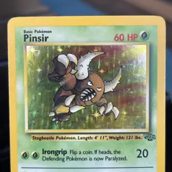 Pokemon TCG Pinsir Jungle 9/64 Holo Rare English 1999 WOTC Unlimited NM/LP - Image 2