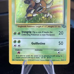 Pokemon TCG Pinsir Jungle 9/64 Holo Rare English 1999 WOTC Unlimited NM/LP - Image 3