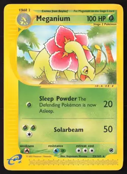 Meganium Non Holo 53/165 Pokemon Expedition - Image 1