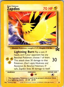 Zapdos 23 Promo Wizards Black Star Promos Pokemon Lightly Played - Image 1