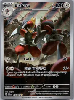 Bisharp - 143/086 143/086 Holo Illustration Rare SV: Black Bolt Pokemon Holo NM - Image 1