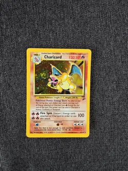 Pokemon Charizard 4/130 Base Set 2 Holo Rare 2000 HP120 Stage 2 English - Image 2
