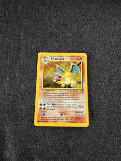 Pokemon Charizard 4/130 Base Set 2 Holo Rare 2000 HP120 Stage 2 English - Image 3