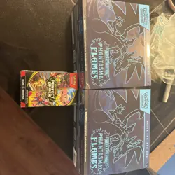 2x Pokemon TCG Phantasmal Flames Elite Trainer Box ETB Sealed+Free BoosterBundle - Image 1