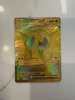 Pokemon Phantasmal Flames Gold Mega Charizard X EX 130/094 Pack Fresh Mint - Image 2