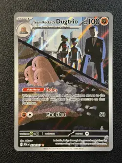 Pokemon Team Rocket's Dugtrio 239/217 Me: Ascended Heroes Holo Illustration Rare - Image 1