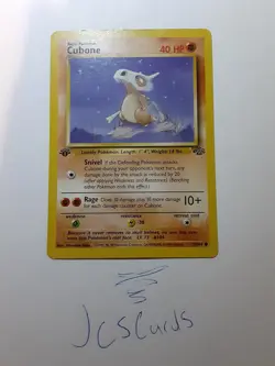 Cubone First Edition - 1999 Jungle Pokemon TCG 50/64 Regular - Image 3