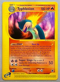 Pokemon Typhlosion #65/165 Non-Holo Rare - 2002 Expedition Base Set - NM to Mint - Image 1