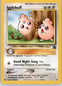 Igglybuff - Wizards Black Star Promos - 36 - NM Pokemon - Image 1
