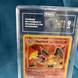 2016 Pokemon XY Evolutions Charizard Holo TAG 9 Mint #11/108 - Image 2