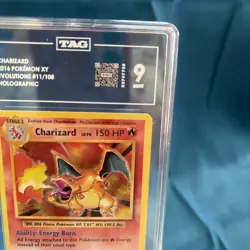 2016 Pokemon XY Evolutions Charizard Holo TAG 9 Mint #11/108 - Image 3