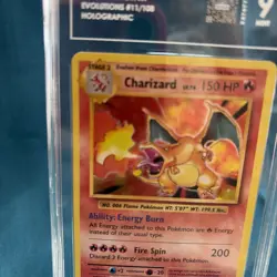 2016 Pokemon XY Evolutions Charizard Holo TAG 9 Mint #11/108 - Image 5