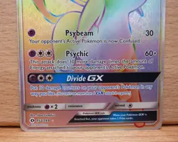 Espeon GX Sun & Moon Base Set 152/149 Pokemon Holo Secret Rare Rainbow NM - Image 3