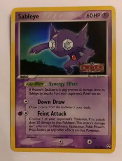 💎SABLEYE💎 22/108 EX Power Keepers STAMPED Reverse Holo✨ Rare Pokemon TCG 2007 - Image 1