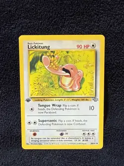 1st Edition Lickitung Pokemon TCG Jungle Set # 38/64 - Image 1