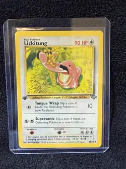 1st Edition Lickitung Pokemon TCG Jungle Set # 38/64 - Image 3