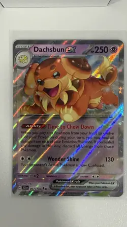 Pokemon TCG Dachsbun Ex Stellar Crown Double Rare Holo NM - Image 1