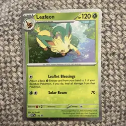 Pokemon TCG | Prismatic Evolutions - Black Star Promo - Leafeon SVP 170 Holo NM - Image 1