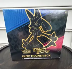 Pokemon Crown Zenith Elite Trainer Box Lucario English 2023 TCG - Image 1