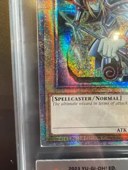 YU-GI-OH! PCG 8.5 Dark Magician LC01-EN005 QCR Att Error Card - Image 4