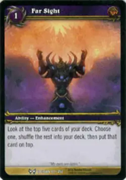 Moderate Play WoW TCG Far Sight The Hunt for Illidan World of Warcraft - Image 1