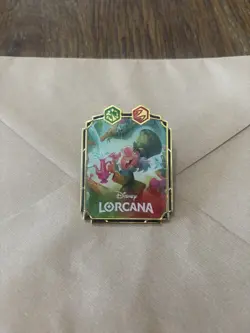 Disney Lorcana Promo Pin Lot of 8 With Chip And Dale Promo Box - Image 4