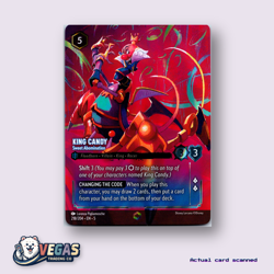 King Candy Sweet Abomination 218/204 Enchanted Holofoil NM Disney Lorcana - Image 1