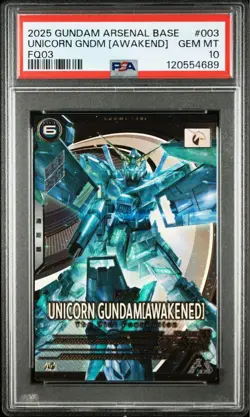 Gundam Unicorn Awakening PSA10 Trading Card FQ03-003 Arsenal Base - Image 1