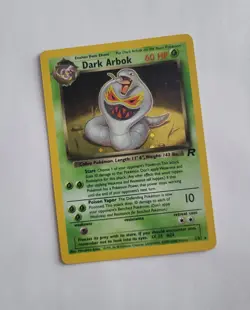 Pokemon Dark Arbok 2/82 Error Typo Holo Team Rocket 23000 TCG English ENG Card - Image 1