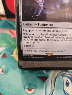 Genji Glove Final Fantasy Regular Card NM #258 MTG Fin Magic the Gathering - Image 5