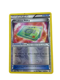 Weakness Policy Trainer 142/160 XY Primal Clash REVERSE HOLO! Pokemon Card - Image 2