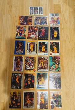 Kobe Bryant Card Lot 24 Cards RC Inserts Lakers Z-Force Metal UD Topps Fleer - Image 1