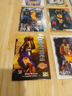 Kobe Bryant Card Lot 24 Cards RC Inserts Lakers Z-Force Metal UD Topps Fleer - Image 3