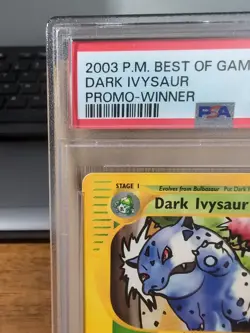 PSA 9 MINT Dark Ivysaur # 6 WINNER Best of Game PROMO Pokemon Card - Image 2