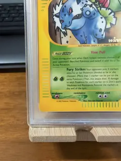 PSA 9 MINT Dark Ivysaur # 6 WINNER Best of Game PROMO Pokemon Card - Image 3