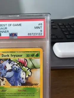 PSA 9 MINT Dark Ivysaur # 6 WINNER Best of Game PROMO Pokemon Card - Image 5