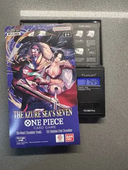 One Piece OP-14 The Azure Sea’s Seven Sleeved Booster Pack - Heavy - 37.49g - Image 1