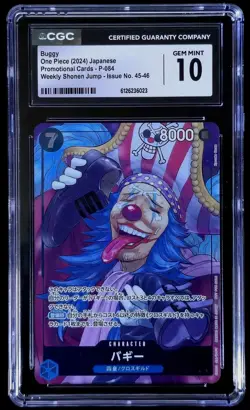 One Piece Card Game CGC 10 Buggy P-084 Weekly Shonen Jump 10/2024 Promo - Image 1
