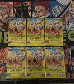 6x One Piece TCG Adventure on Kami’s Island Booster Pack OP-15/EB-04 English - Image 1