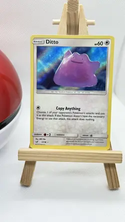 Pokemon TCG Holo Ditto Card 17/18 Detective Pikachu Movie LP - Image 1