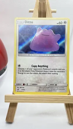 Pokemon TCG Holo Ditto Card 17/18 Detective Pikachu Movie LP - Image 4