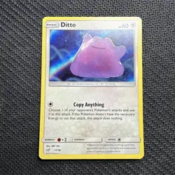 Pokemon TCG Holo Ditto Card 17/18 Detective Pikachu Movie LP - Image 5