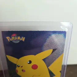 TV2 Pikachu Pokemon Card FOIL Topps Series 1 1999 TV Animation Edition - Image 2