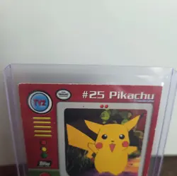 TV2 Pikachu Pokemon Card FOIL Topps Series 1 1999 TV Animation Edition - Image 5