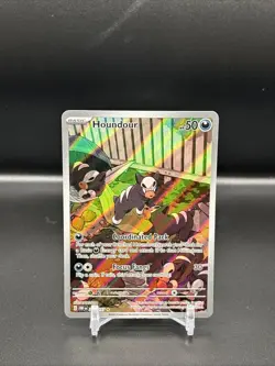 Houndour Illustration Rare Obsidian Flames Pokemon Card Holo 204/197 - Image 1