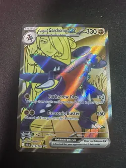 Pokemon TCG Cynthia's Garchomp EX Card 215/182 Destined Rivals Mint Condition - Image 1